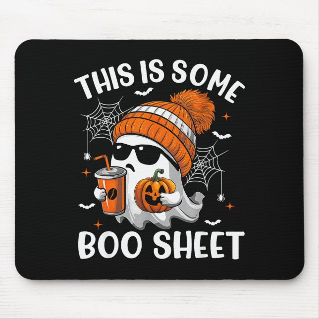 This Is Some Boo Sheet Cute Ghost Halloween Soky S Mouse Mat (Front)