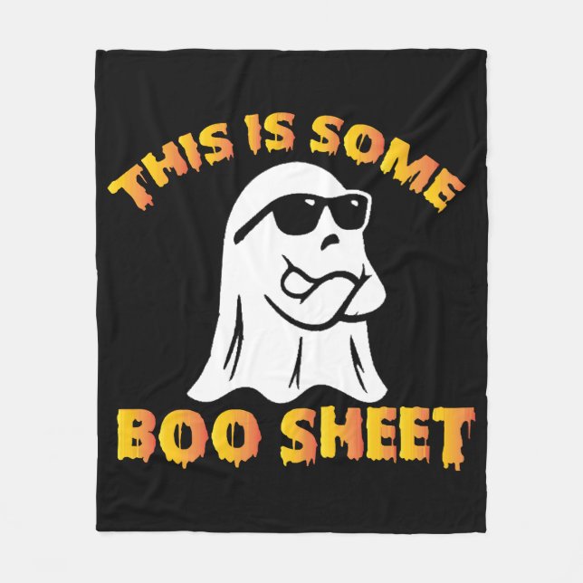 This is some boo sheet fleece blanket (Front)