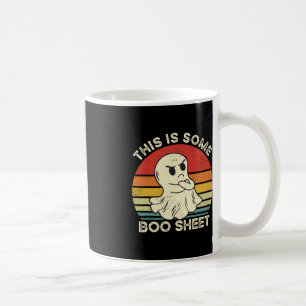This Is Some Boo Sheet Fun Ghost Retro Halloween C Coffee Mug