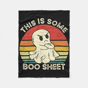 This Is Some Boo Sheet Fun Ghost Retro Halloween C Fleece Blanket