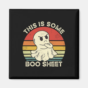 This Is Some Boo Sheet Fun Ghost Retro Halloween C Magnet