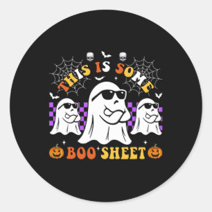 This Is Some Boo Sheet Fun Halloween Classic Round Sticker