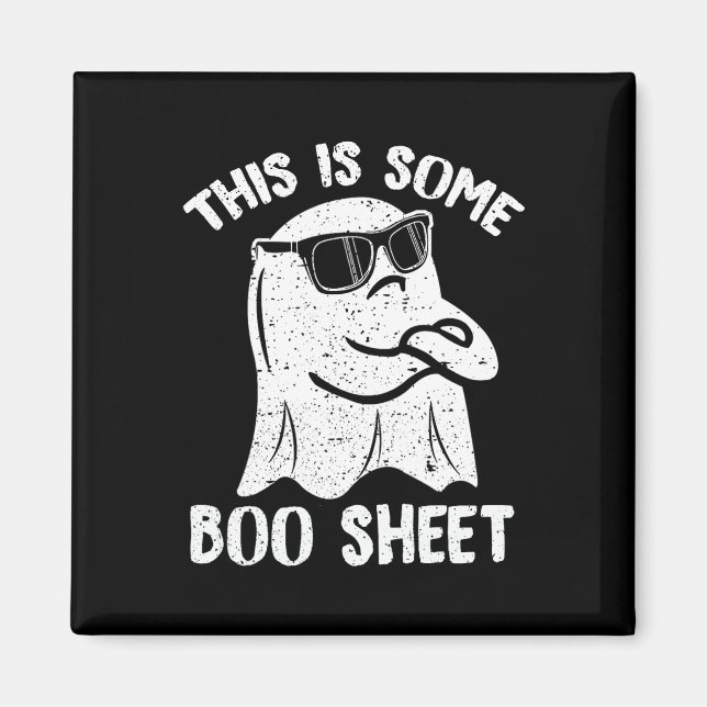This Is Some Boo Sheet Fun Halloween Ghost Costume Magnet (Front)
