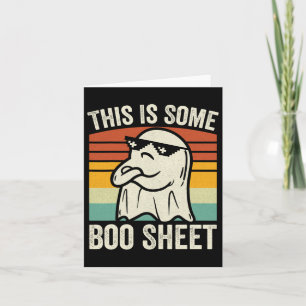 This Is Some Boo Sheet Fun Halloween Ghost Kids Me Card