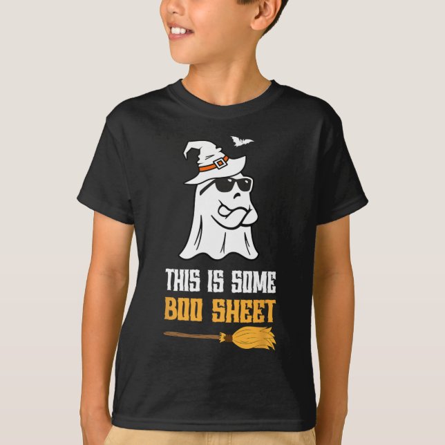 This Is Some Boo Sheet Fun Halloween Ghost  T-Shirt (Front)