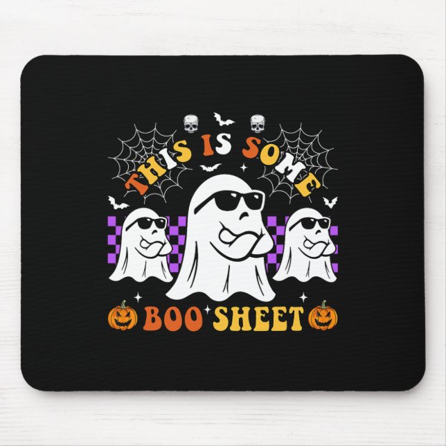This Is Some Boo Sheet Fun Halloween  Mouse Mat (Front)