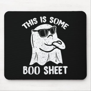 This Is Some Boo Sheet Funny Halloween Ghost Costu Mouse Mat