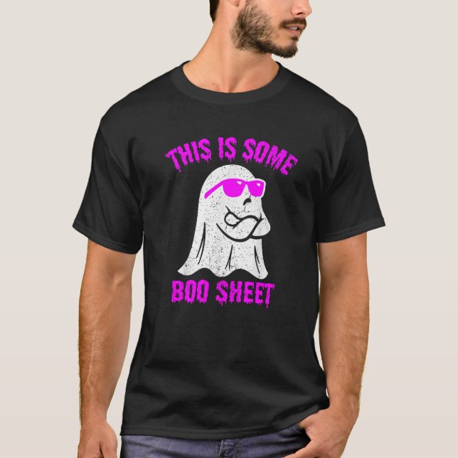 This Is Some Boo Sheet Funny Halloween Ghost Men W T-Shirt (Front)