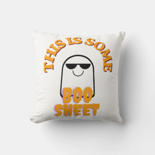 This Is Some Boo Sheet – Funny Halloween Ghost Pun Cushion