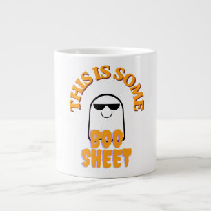 This Is Some Boo Sheet – Funny Halloween Ghost Pun Large Coffee Mug