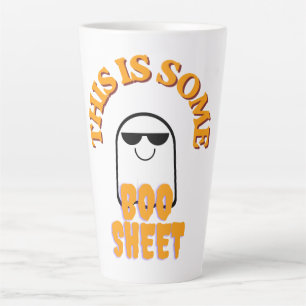 This Is Some Boo Sheet – Funny Halloween Ghost Pun Latte Mug