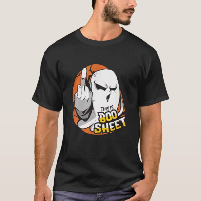 This Is Some Boo Sheet Funny Halloween Ghost T-Shirt (Front)