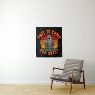 This is some boo sheet funny vintage ghost tapestry