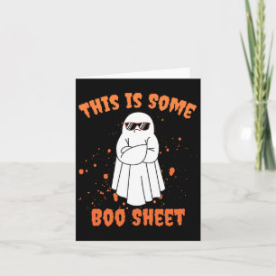 This Is Some Boo Sheet Ghost Fun Halloween  Card