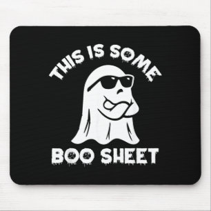 This Is Some Boo Sheet Ghost Funny Retro Halloween Mouse Mat