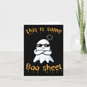 This Is Some Boo Sheet Ghost Halloween Card