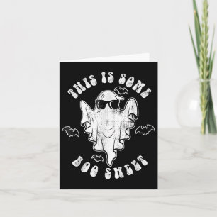 This Is Some Boo Sheet Ghost Halloween Costume Men Card
