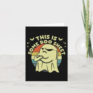 This Is Some Boo Sheet Ghost Halloween Costume Men Card