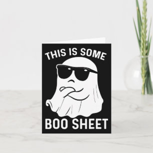This Is Some Boo Sheet Ghost Halloween Costume Men Card