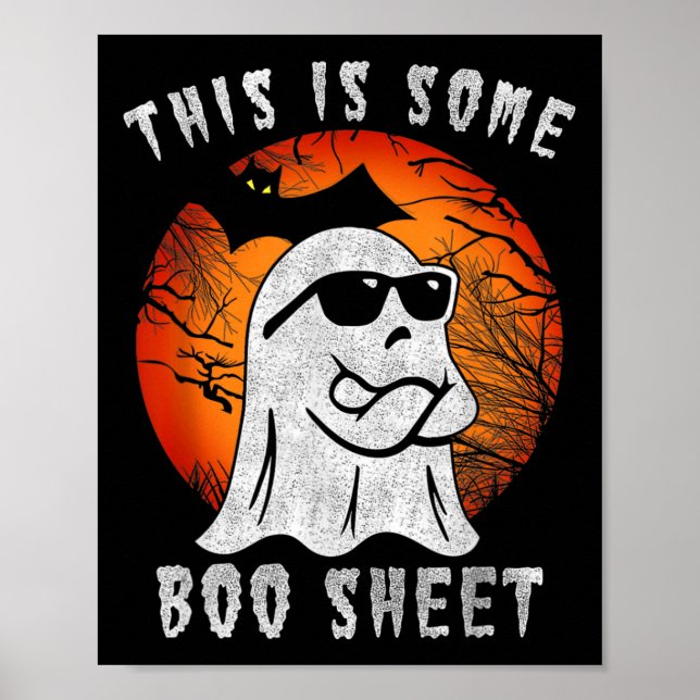 This Is Some Boo Sheet Ghost Halloween Costume Men Poster (Front)