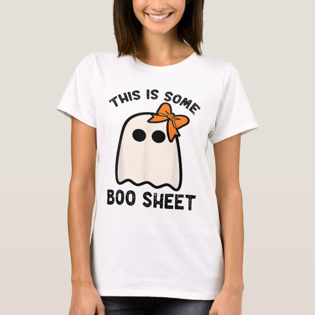 This Is Some Boo Sheet Ghost Halloween Costume Men T-Shirt (Front)