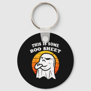 This Is Some Boo-sheet Ghost Halloween Girls Boys Key Ring