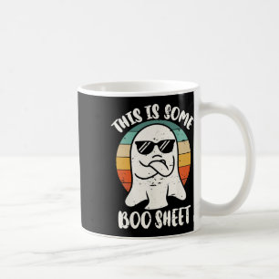 This Is Some Boo Sheet Ghost Retro Halloween Costu Coffee Mug