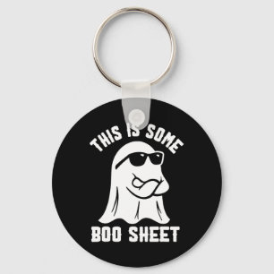 This Is Some Boo Sheet Ghost Retro Halloween Costu Key Ring