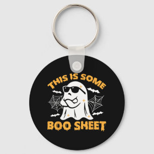 This Is Some Boo Sheet Ghost Retro Halloween Costu Key Ring