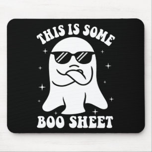 This Is Some Boo Sheet Ghost Retro Halloween Costu Mouse Mat