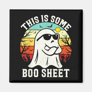 This Is Some Boo Sheet Ghost Retro Halloween Funny Magnet