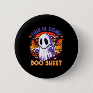 This Is Some Boo Sheet Ghost Spooky Halloween Men 6 Cm Round Badge