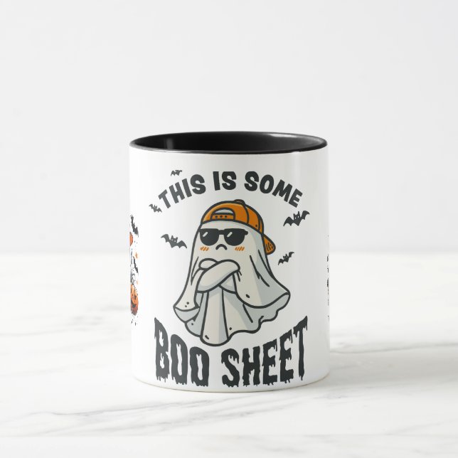 This is Some Boo Sheet Ghost Spooky Mug (Center)