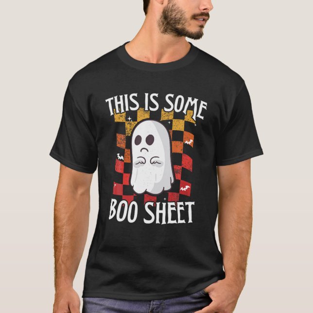 This Is Some Boo Sheet Ghost Sunglasses Halloween  T-Shirt (Front)