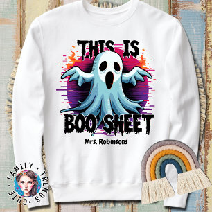 This Is Some Boo Sheet Halloween Angry Ghost Funny Sweatshirt