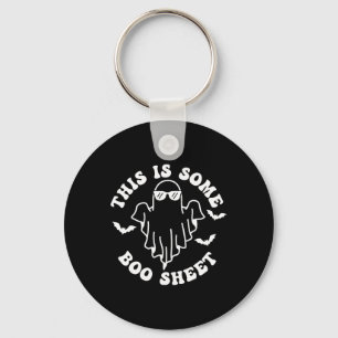 This Is Some Boo Sheet Halloween Boo Ghost Costume Key Ring