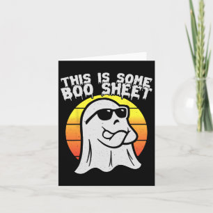 This Is Some Boo Sheet Halloween Costume Men Women Card