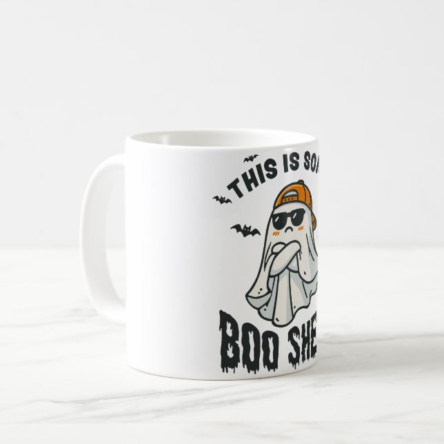 This is some Boo Sheet Halloween Funny Joke Cute  Coffee Mug (Front Left)