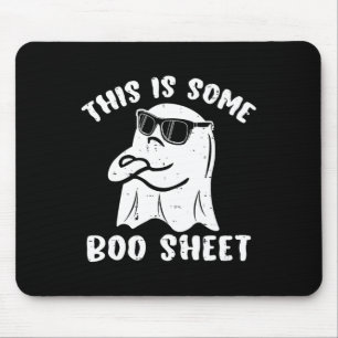 This Is Some Boo Sheet Halloween Ghost Fun Gift Me Mouse Mat