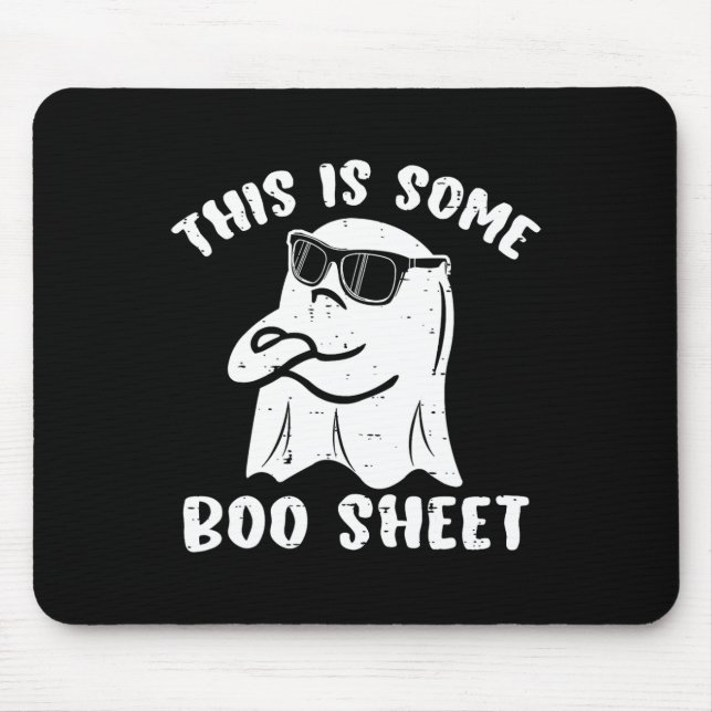 This Is Some Boo Sheet Halloween Ghost Fun Gift Me Mouse Mat (Front)