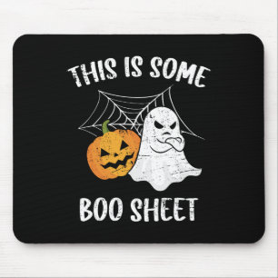 This Is Some Boo Sheet Halloween Ghost Fun Gift Mouse Mat