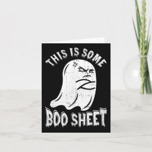 This Is Some Boo Sheet Halloween Ghost Fun Men Wom Card