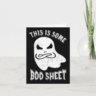 This Is Some Boo Sheet Halloween Ghost Fun Men Wom Card
