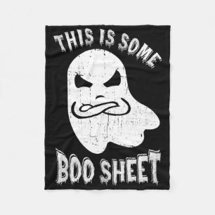 This Is Some Boo Sheet Halloween Ghost Fun Men Wom Fleece Blanket