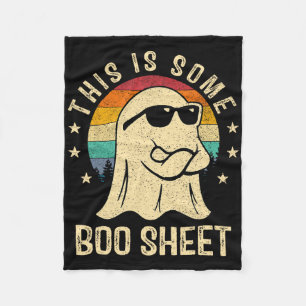 This Is Some Boo Sheet Halloween Ghost Fun Men Wom Fleece Blanket