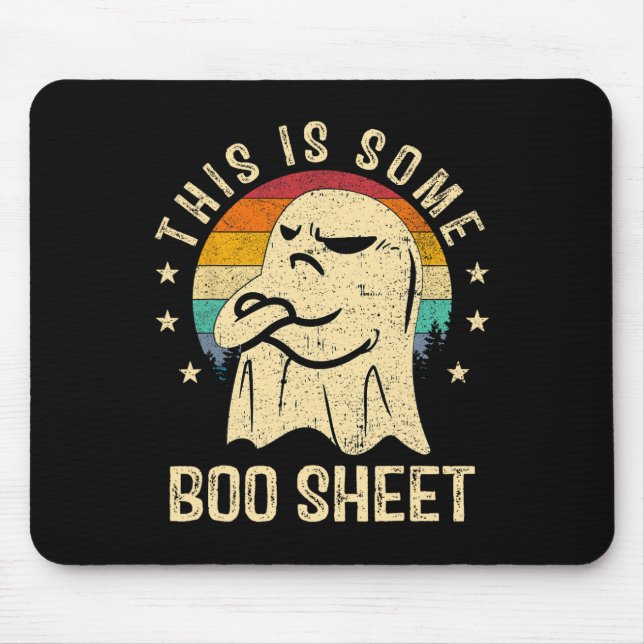This Is Some Boo Sheet Halloween Ghost Fun Men Wom Mouse Mat (Front)