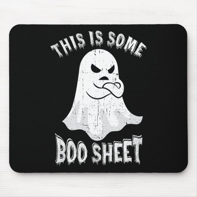 This Is Some Boo Sheet Halloween Ghost Fun Men Wom Mouse Mat (Front)