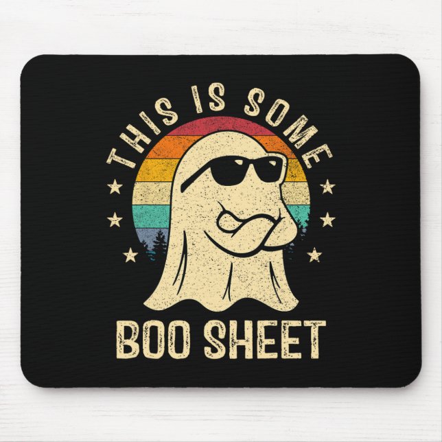 This Is Some Boo Sheet Halloween Ghost Fun Men Wom Mouse Mat (Front)