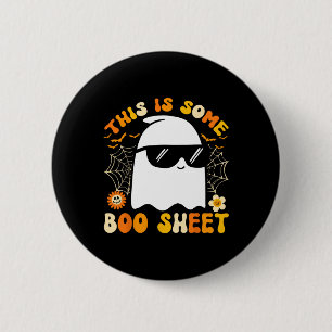 This Is Some Boo Sheet Halloween Ghost Funny Cool 6 Cm Round Badge