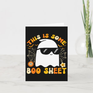 This Is Some Boo Sheet Halloween Ghost Funny Cool  Card